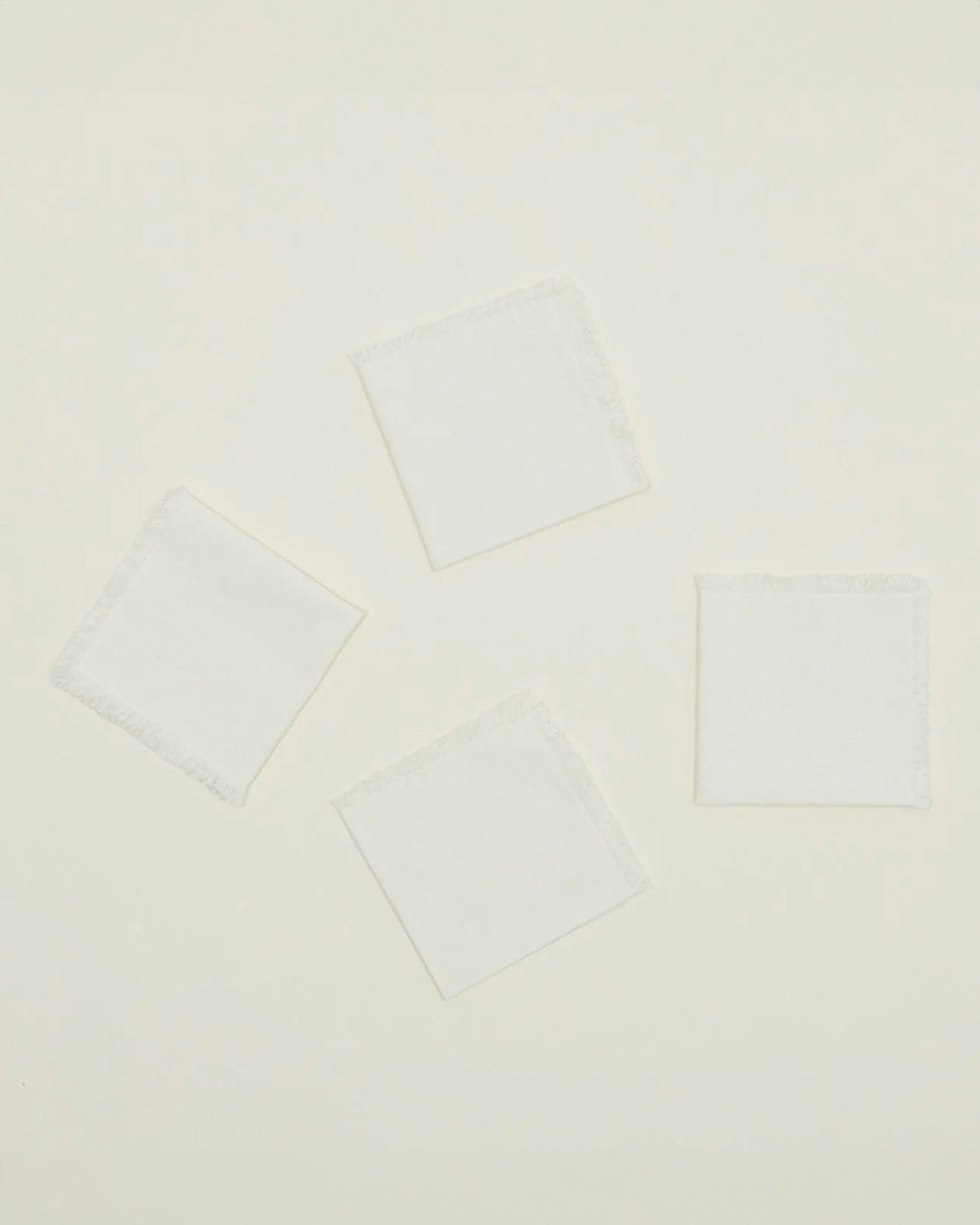 Essential Cocktail Napkins in Ivory - Set of 4