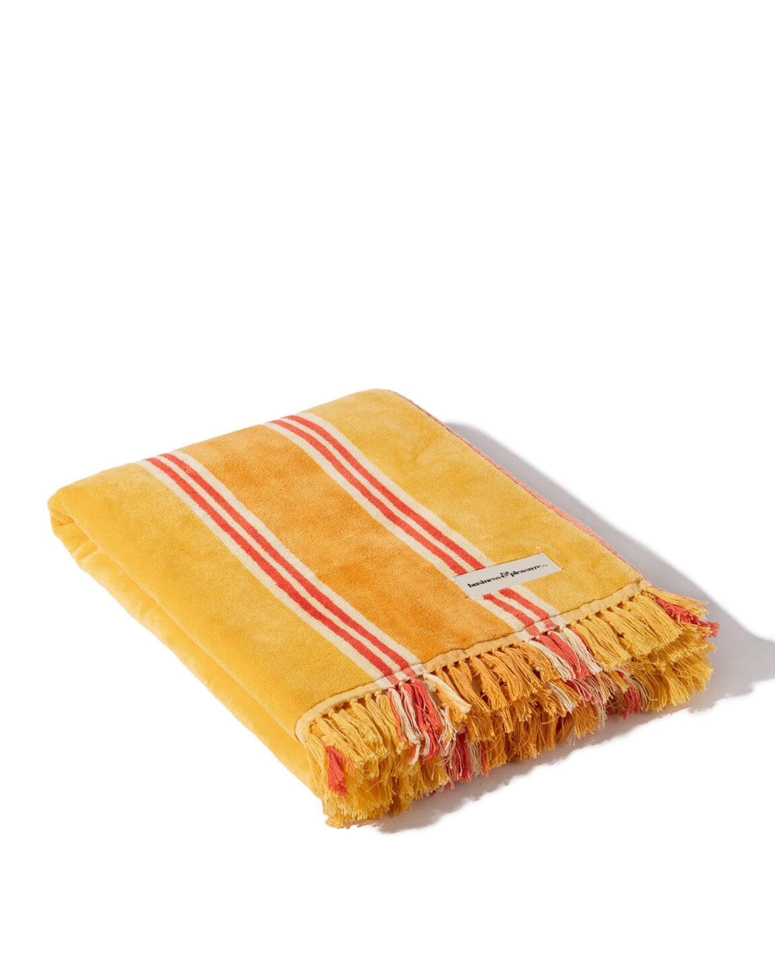 Beach Towel - Bistro Papaya Stripe