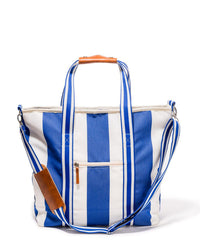 Cooler Tote Bag - Crew Mediterranean Blue Stripe