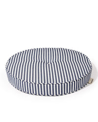 Circular Pillow - Laurens Navy Stripe