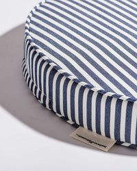 Circular Pillow - Laurens Navy Stripe