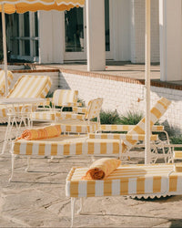 Beach Towel - Bistro Papaya Stripe