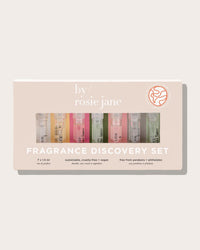 The Rosie Jane Fragrance Discovery Set features seven clean, pastel perfumes in a beautiful box; it's vegan, cruelty-free, and free from parabens and phthalates.