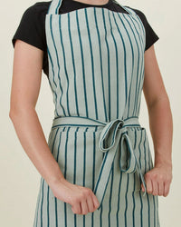 Essential Striped Apron in Sky/Peacock