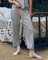 The Eyelet Easy Sleep Pant in Rainwater