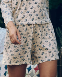 The Jersey Boxer Short in Indigo Rose