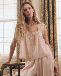 The Eyelet Tank in Washed Rose