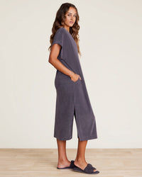 Barefoot Dreams Cozyterry Caftan in Carbon