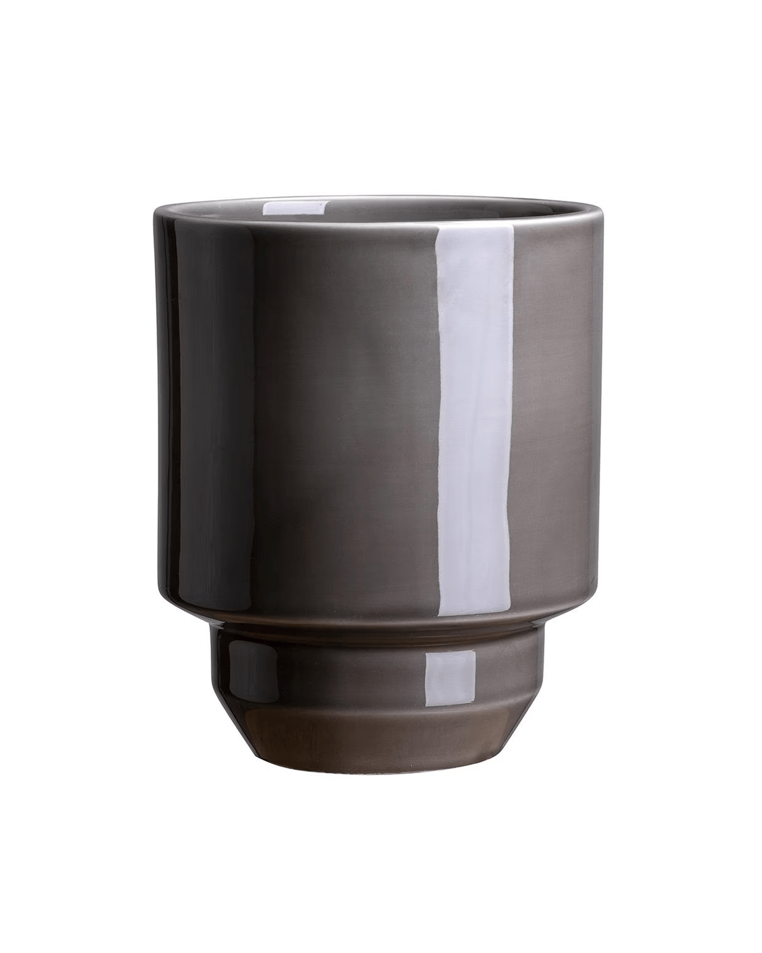 Hoff Glazed 5.5 inch Pot in Pearl Grey