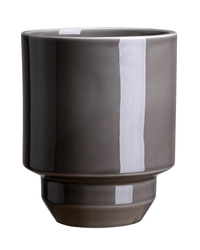 Bergs Potter Hoff Glazed 7.1 inch Pot in Pearl Grey