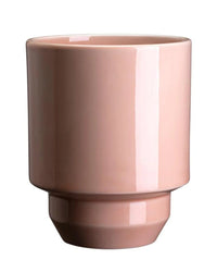 Bergs Potter Home Hoff Glazed 7.1 inch Pot in Quartz Rose