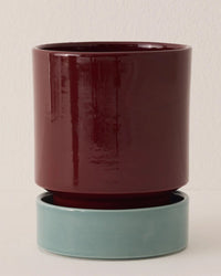 Bergs Potter Hoff Glazed 7.1 inch Saucer in Misty Blue