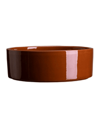 Bergs Potter Hoff Glazed 7.1 inch Saucer in Rusty Red