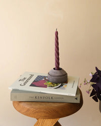 Bergs Potter Hoff Raw Candleholder in Grey