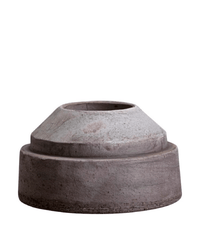 Bergs Potter Hoff Raw Candleholder in Grey
