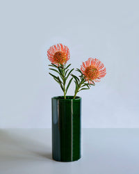 Bergs Potter Home Romeo Glazed Vase in Emerald Green