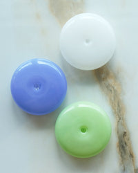BOTANICA Bubble Glass Incense Holder - Milk Glass