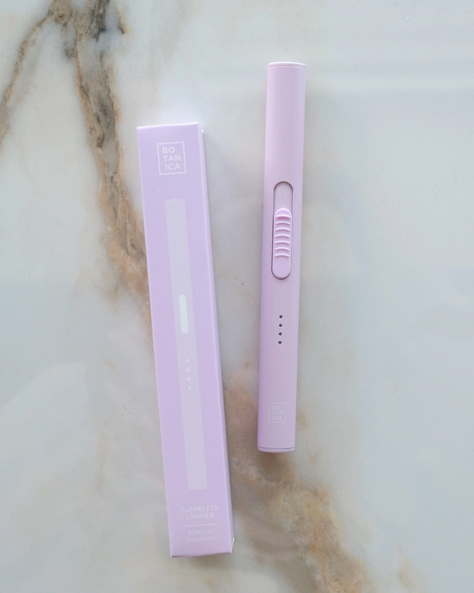 Solid Flameless Rechargeable Lighter - Petal Purple