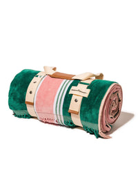 Business & Pleasure Co Beach Blanket - Bistro Green Stripe