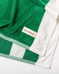 Business & Pleasure Co Beach Blanket - Crew Canyon Green Stripe