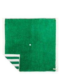 Business & Pleasure Co Beach Blanket - Crew Canyon Green Stripe