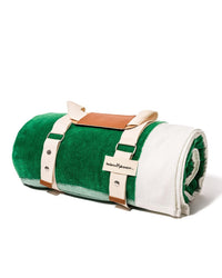 Business & Pleasure Co Beach Blanket - Crew Canyon Green Stripe