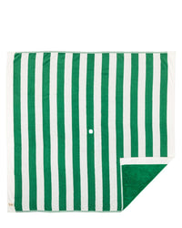 Business & Pleasure Co Beach Blanket - Crew Canyon Green Stripe