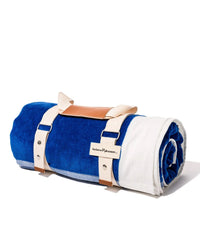 Business & Pleasure Co Beach Blanket - Crew Mediterranean Blue Stripe