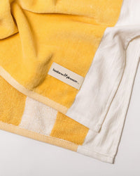 Business & Pleasure Co Beach Blanket - Crew Mimosa Yellow Stripe