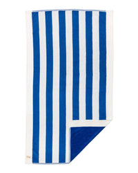 Business & Pleasure Co Beach Towel - Crew Mediterranean Blue Stripe