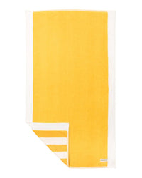 Business & Pleasure Co Beach Towel - Crew Mimosa Yellow Stripe