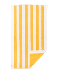 Business & Pleasure Co Beach Towel - Crew Mimosa Yellow Stripe