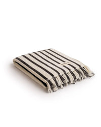 Business & Pleasure Co Beach Towel - Laurens Navy Stripe