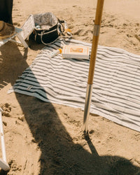 Business & Pleasure Co Beach Towel - Laurens Navy Stripe