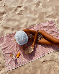 Business & Pleasure Co Beach Towel - Laurens Pink Stripe
