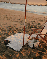 Business & Pleasure Co Beach Towel - Rivie White