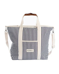 Business & Pleasure Co Cooler Tote Bag - Laurens Navy Stripe