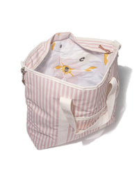 Business & Pleasure Co Cooler Tote Bag - Laurens Pink Stripe