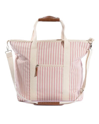 Business & Pleasure Co Cooler Tote Bag - Laurens Pink Stripe
