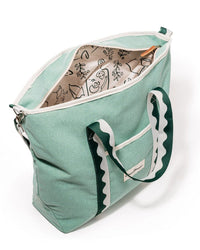 Business & Pleasure Co Cooler Tote Bag - Rivie Green