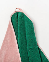 Business & Pleasure Co Holiday Beach Towel - Ocean Green & Pink Stripe