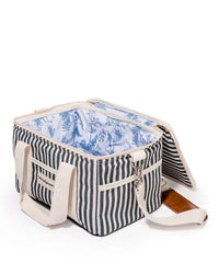 Business & Pleasure Co Home Premium Cooler Bag - Laurens Navy Stripe