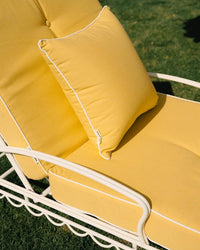 Business & Pleasure Co Home Small Square Throw Pillow - Rivie Mimosa