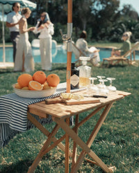 Business & Pleasure Co Tall Folding Table - Teakwood