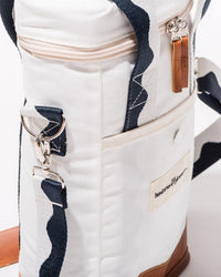 Business & Pleasure Co Home Wine Cooler Tote Bag - Rivie White