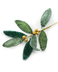 Cody Foster Small Velvet Leaf Pick in Green