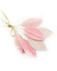 Cody Foster Home Velvet Leaf Pick Set in Rose