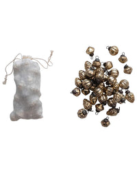 creativeco-op HOME Antique Gold / 1 inch Mercury Glass Ornaments in Bag, Antique Gold, S/36
