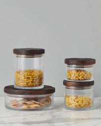 etúHOME Heritage Wood Top Canister, Medium