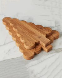 etúHOME Scalloped Tree Cutting Board, Large